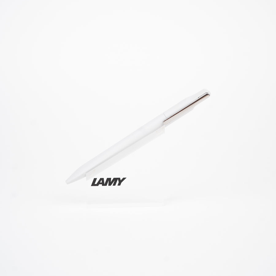 lamy-xevo-ballpoint-pen-light-grey-front-view