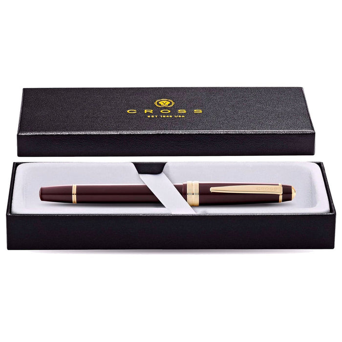 Cross Bailey Light Rollerball Pen – Burgundy with Gold Trim