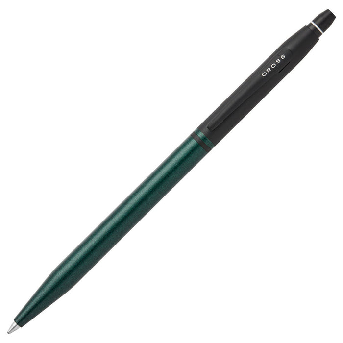 Cross Click Tuxedo Ballpoint Pen – Satin Metallic Green with Black PVD Trim