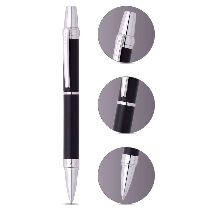 Cross Nile Ballpoint Pen – Black with Chrome Trim