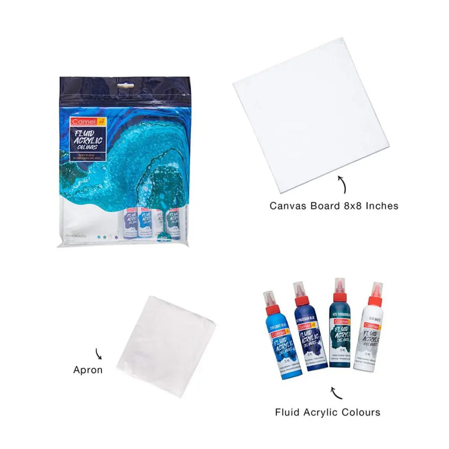 Camel Fluid Acrylic Colours Kit