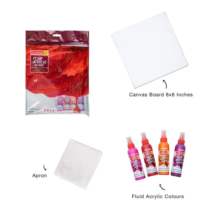 Camel Fluid Acrylic Colours Kit