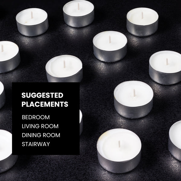 IRIS Pack of 50 Unscented Tealight Candles