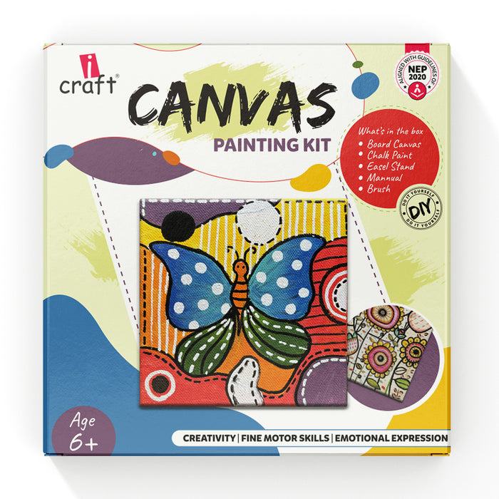 iCraft DIY Canvas Painting Kit for Kids