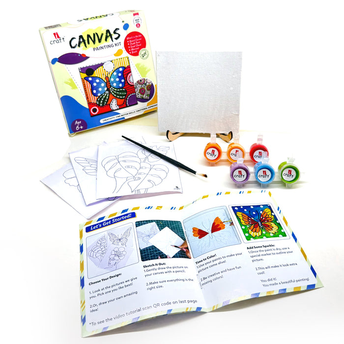 iCraft DIY Canvas Painting Kit for Kids