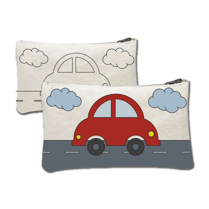 iCraft DIY Canvas Pouch Kit – Car Design