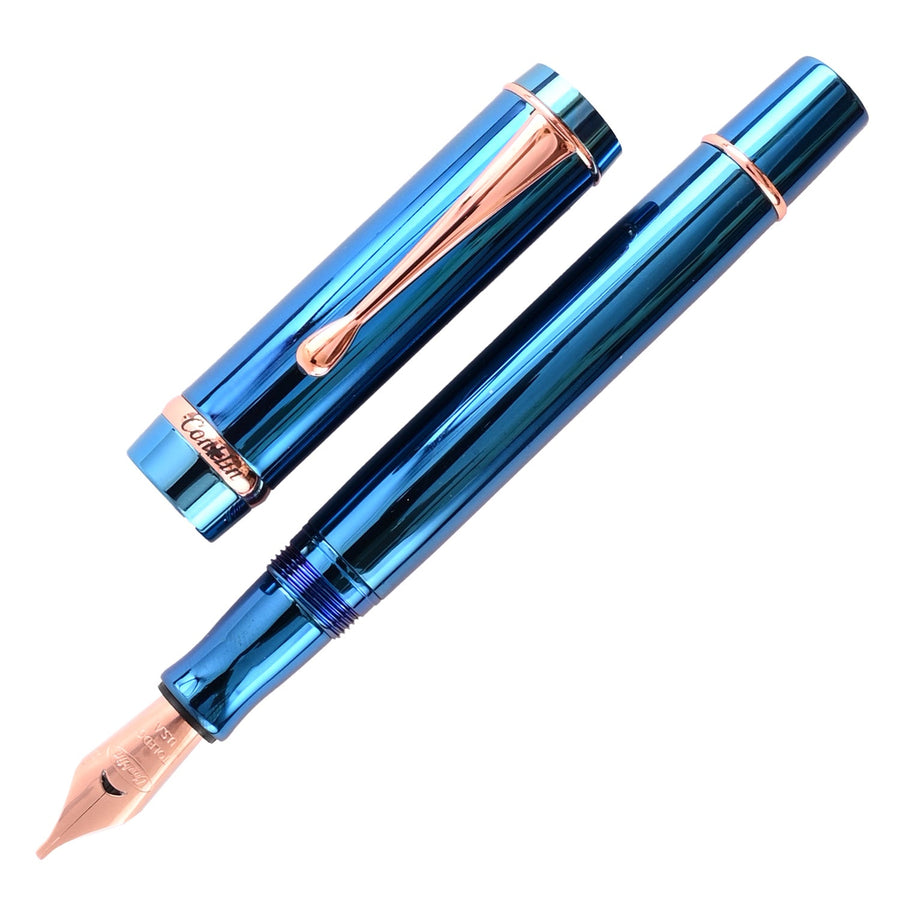 Conklin Duragraph Metal PVD Fountain Pen – Blue RGT
