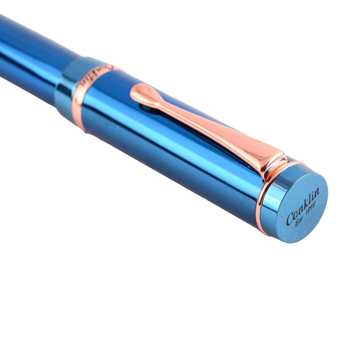 Conklin Duragraph Metal PVD Fountain Pen – Blue RGT