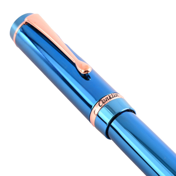 Conklin Duragraph Metal PVD Fountain Pen – Blue RGT