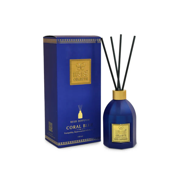 IRIS Celeste Reed Diffuser Set – Coral Blue