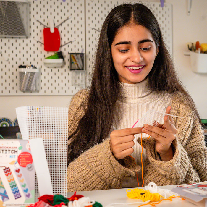 iCraft DIY Cross Stitch Bookmark Kit for Kids