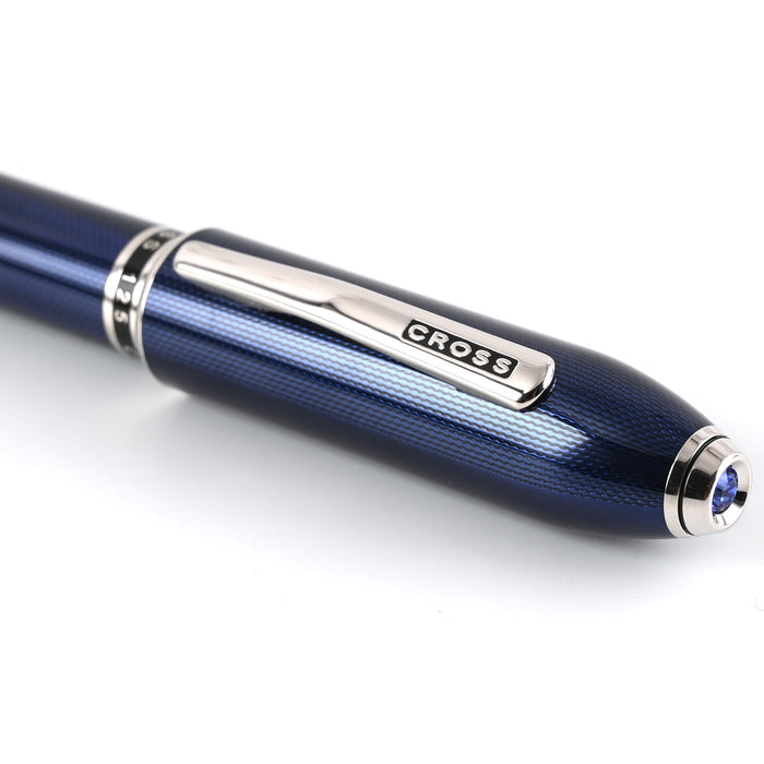 Cross Peerless Ball Pen – Polished Black PVD with Swarovski Crystal