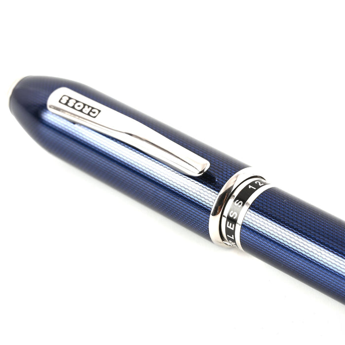 Cross Peerless Ball Pen – Polished Black PVD with Swarovski Crystal