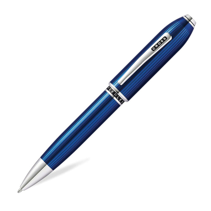 Cross Peerless Ball Pen – Translucent Quartz Blue Platinum-Plated