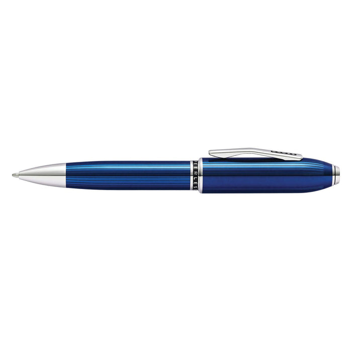 Cross Peerless Ball Pen – Translucent Quartz Blue Platinum-Plated