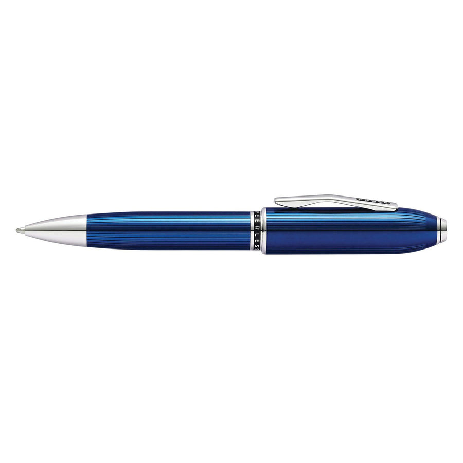 Cross Peerless Ball Pen – Translucent Quartz Blue Platinum-Plated