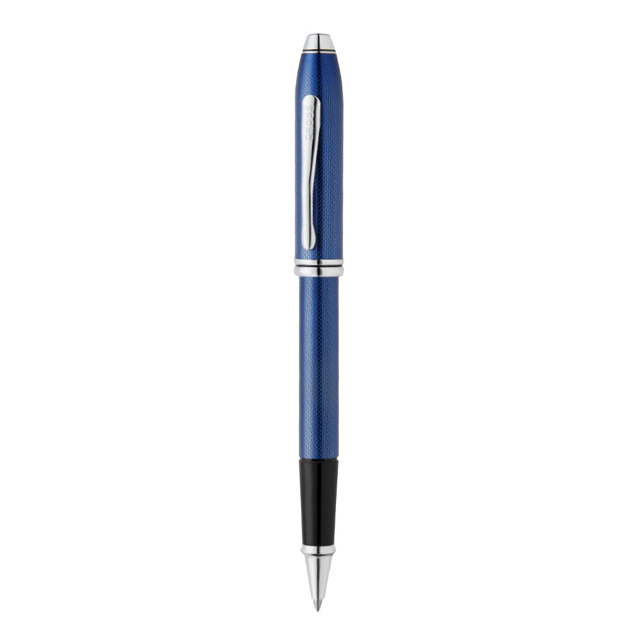 Cross Townsend Rollerball Pen – Translucent Cobalt Blue Diamond Pattern CT