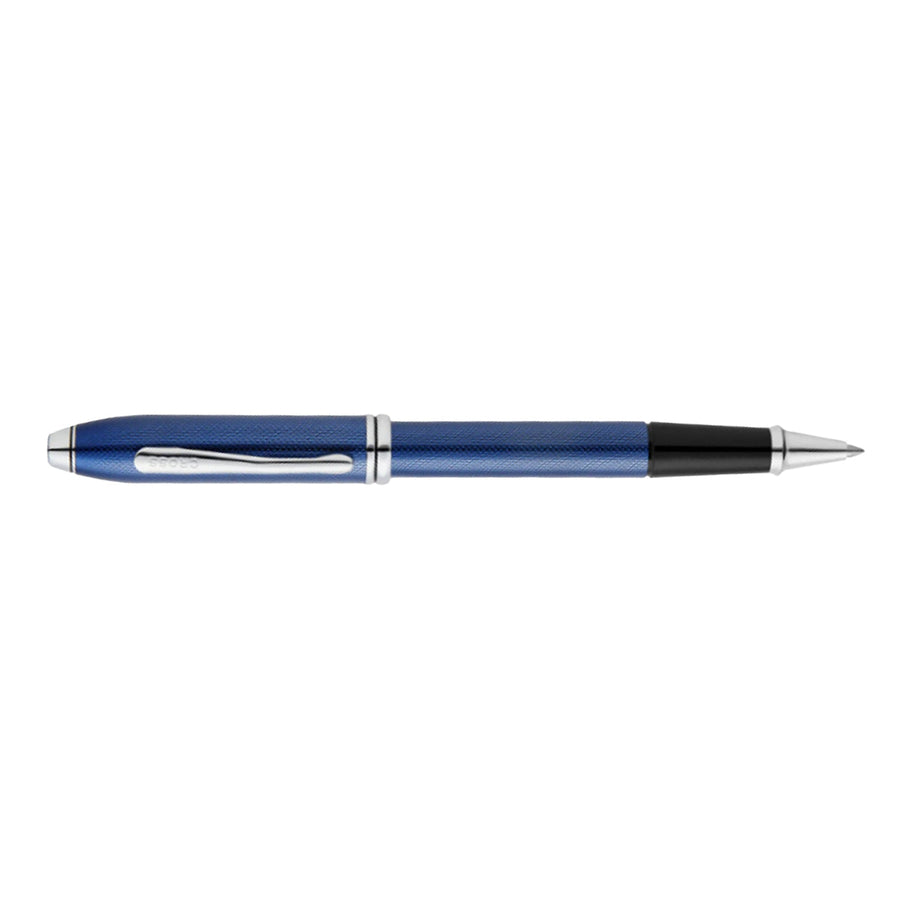 Cross Townsend Rollerball Pen – Translucent Cobalt Blue Diamond Pattern CT