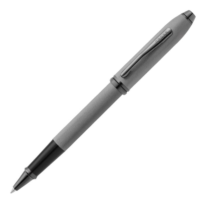 Cross Townsend Rollerball Pen – Polished Slate Gray Diamond Pattern PVD