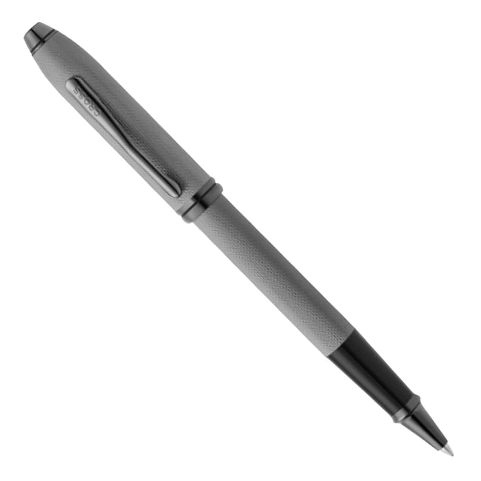 Cross Townsend Rollerball Pen – Polished Slate Gray Diamond Pattern PVD