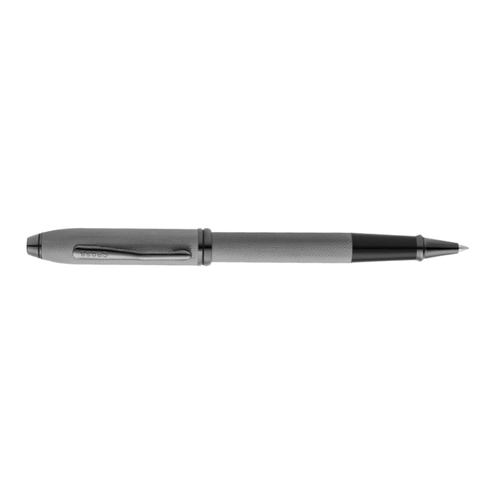 Cross Townsend Rollerball Pen – Polished Slate Gray Diamond Pattern PVD