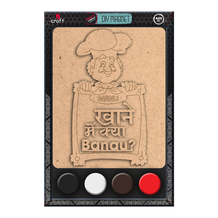 iCraft DIY Magnet Kit – Khane Mein Kya Banau? Chef Fridge Magnet