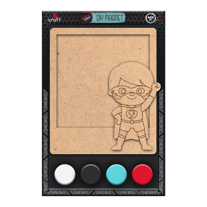 iCraft DIY Magnet Kit – “Superhero Photo Frame” Design