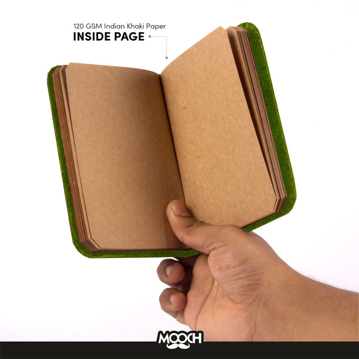 Mooch Design Studio “Doggo Treats” Handcrafted Diary – A5 | Indian Khaki Paper