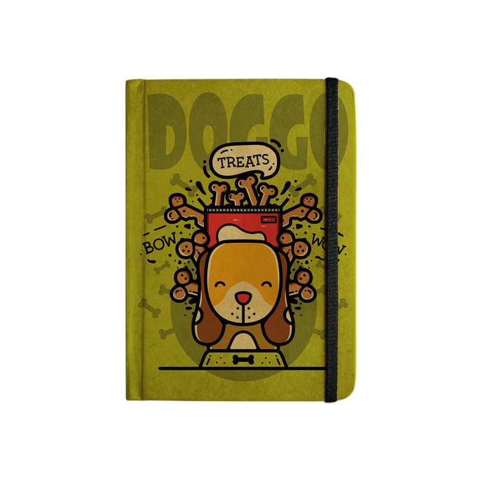 MOOCH – Doggo Treats A5 Plain Diary | Buff Cartridge Paper | 120 GSM
