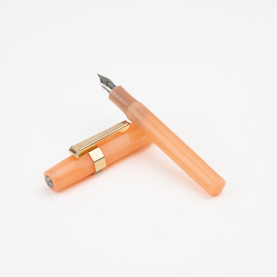 kaweco-frosted-sport-fountain-pen-orange-open-view