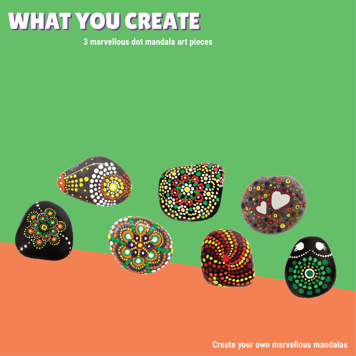 Kalakaram - Dot Mandala Rock Painting Kit