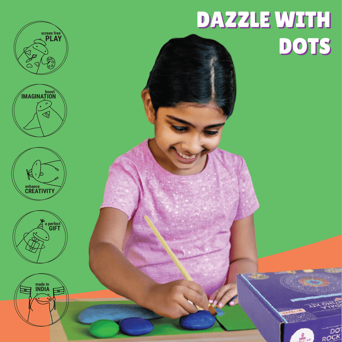 Kalakaram - Dot Mandala Rock Painting Kit