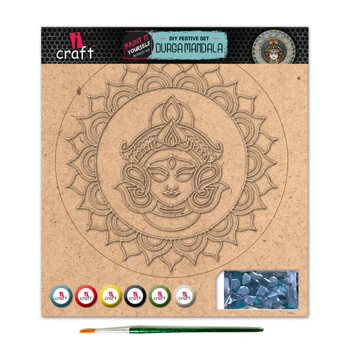iCraft DIY Mandala Art Kit – Durga Mandala | Festive Home Decor