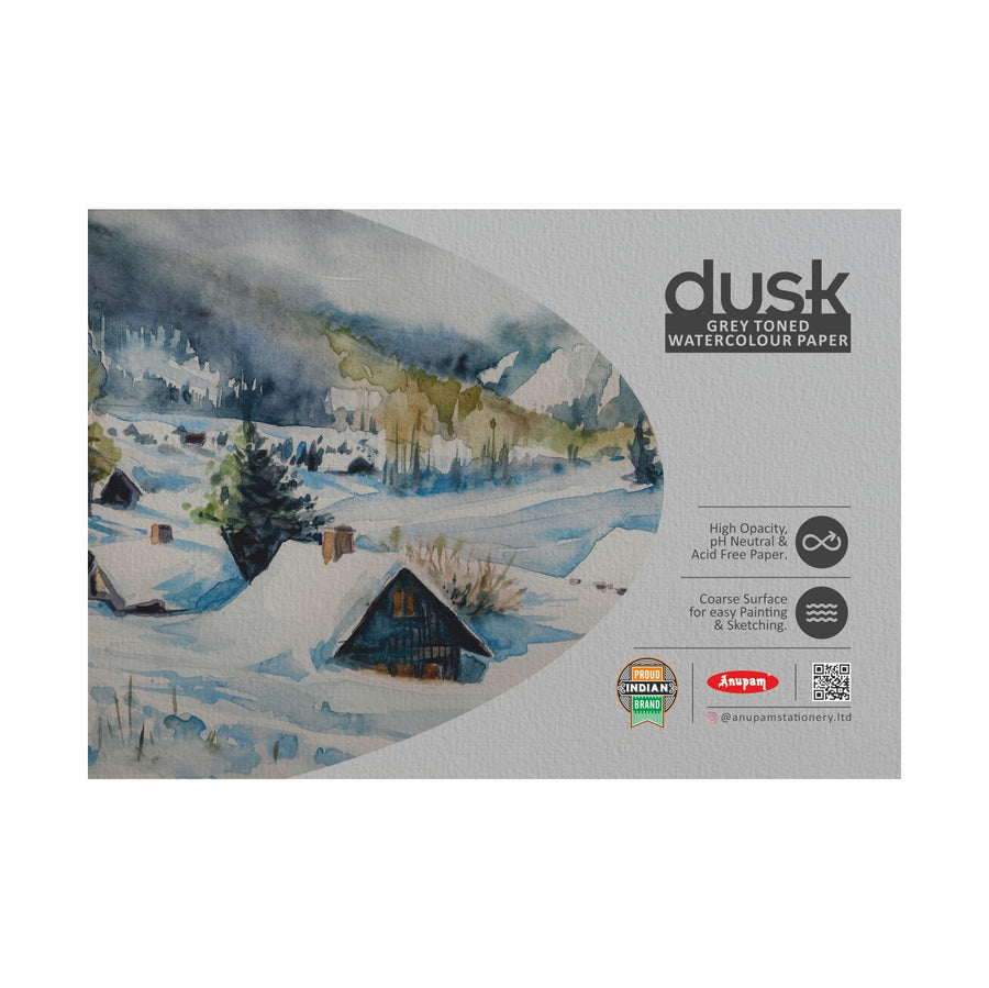 Anupam - Dusk Gray Toned Watercolour Paper Pad A3/225GSM 15 Sheets