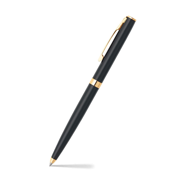 Sheaffer Sagaris 9471 Gloss Black Ballpoint Pen With Gold Tone Trim