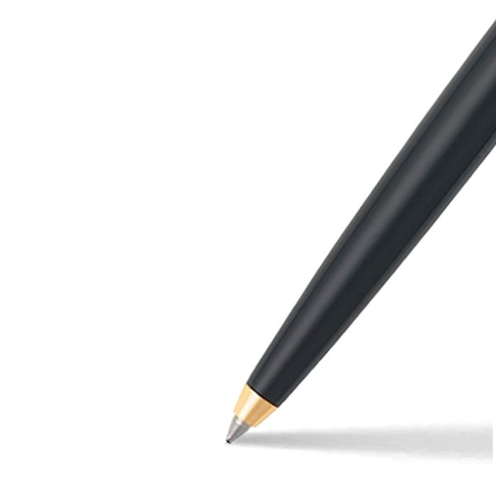 Sheaffer Sagaris 9471 Gloss Black Ballpoint Pen With Gold Tone Trim