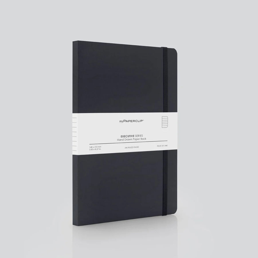 myPAPERCLIP Executive Series Notebook – A5 | 240 Pages | Black