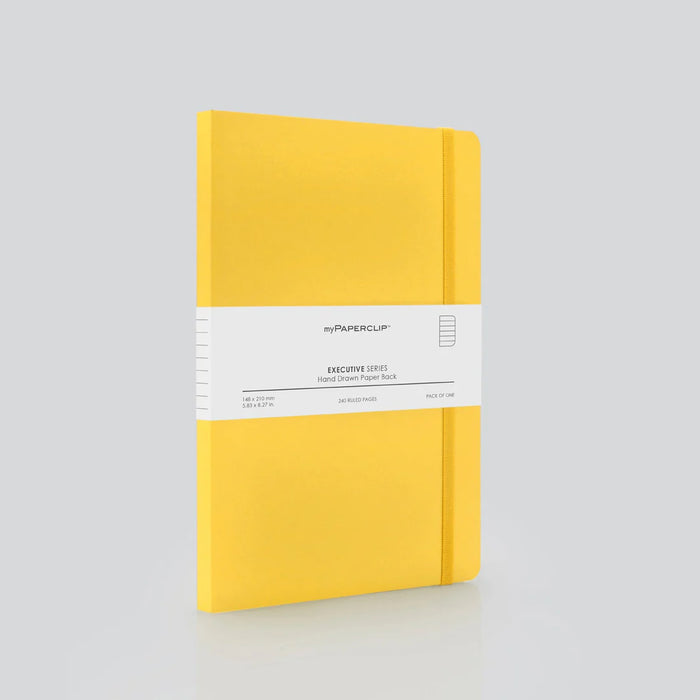 myPAPERCLIP Executive Series Notebook – A5 | 240 Pages | Yellow