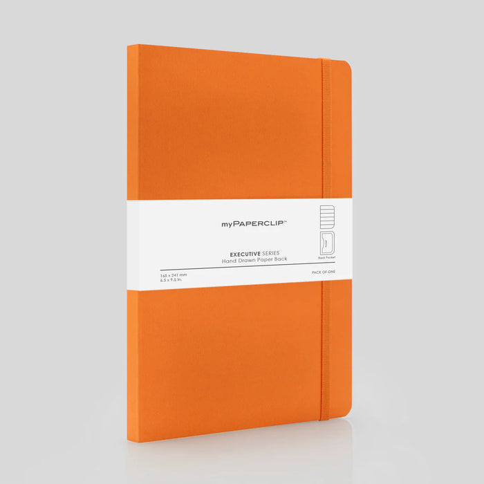 myPAPERCLIP Executive Series Notebook – Large | Orange