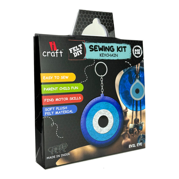 iCraft DIY Felt Keychain – Evil Eye