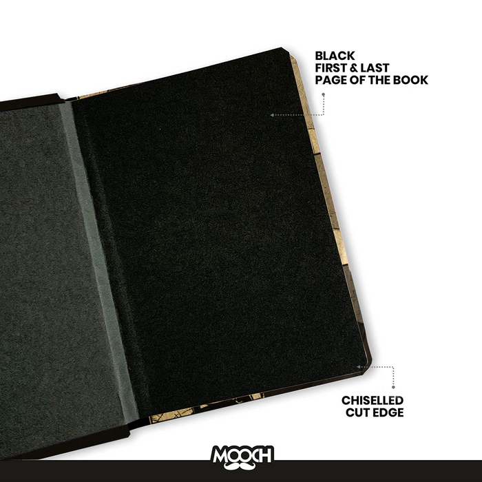 Mooch Design Studio “Friends Family” Handcrafted Diary – A5 | Indian Khaki Paper