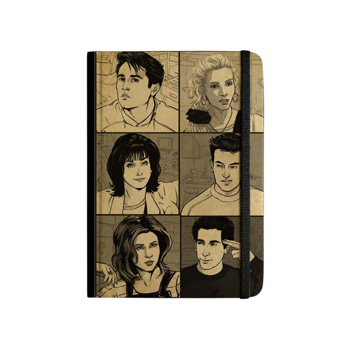 Mooch Design Studio “Friends Family” Handcrafted Diary – A5 | Indian Khaki Paper