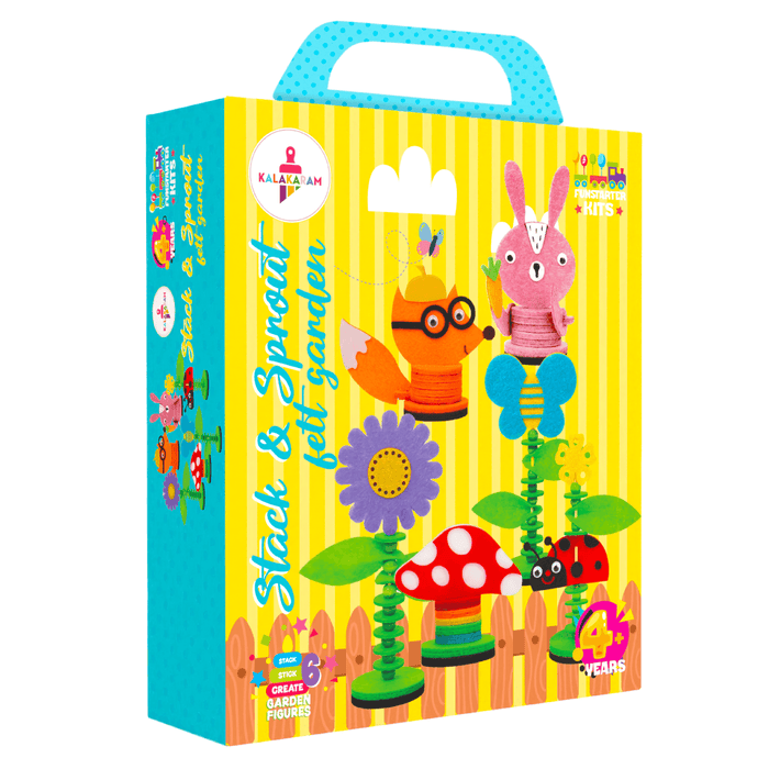 Kalakaram Stack & Sprout Felt Garden | DIY Stacking Craft Kit