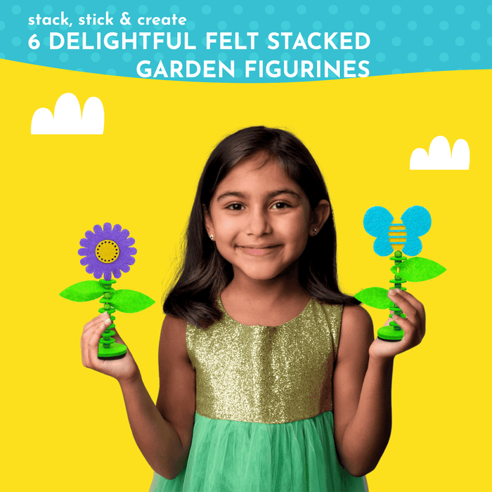 Kalakaram Stack & Sprout Felt Garden | DIY Stacking Craft Kit
