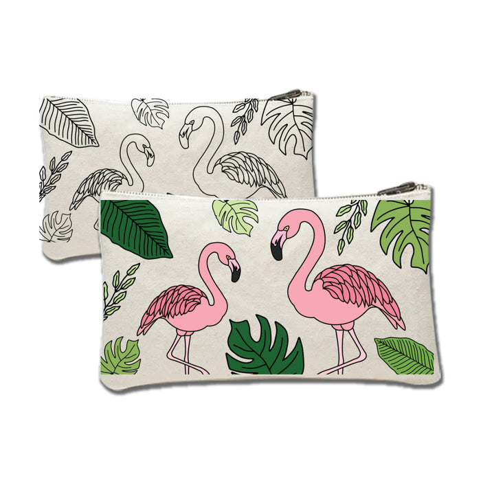 iCraft DIY Canvas Pouch Kit – Flamingo Design