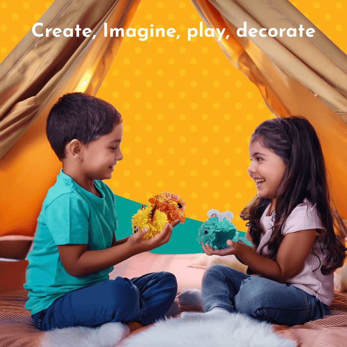 Kalakaram Furball Buddies | DIY Wool Pom-Pom Craft Kit