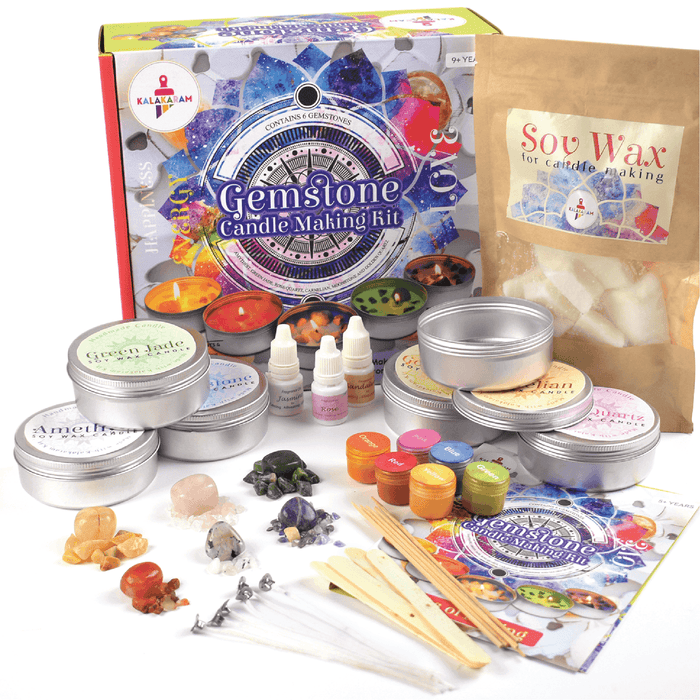 Kalakaram Gemstone Candle Making Kit