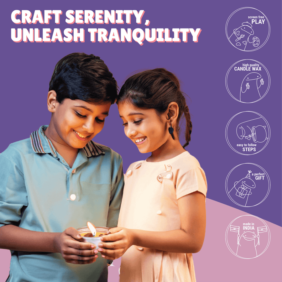 Kalakaram Gemstone Candle Making Kit