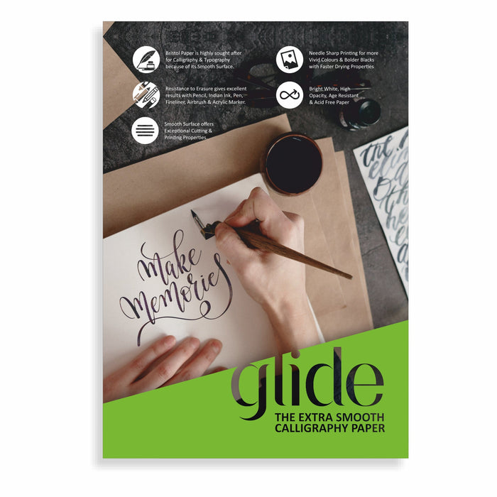 Anupam - Glide Calligraphy Paper Book A4/200GSM 20 Sheets