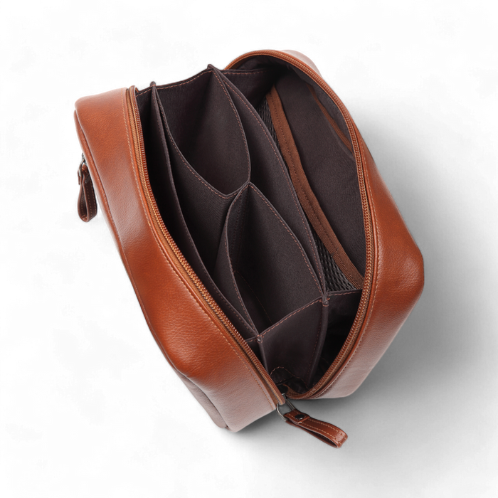 ELAN – Foam Tech Pouch – Compact Organizer for Cables, Chargers & Accessories (Tan)